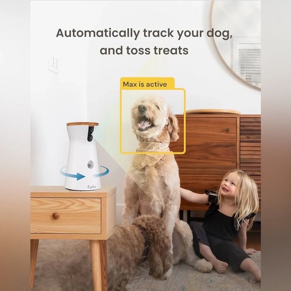 Furbo 360° Dog Camera Pet Monitor w Treat Toss Bark Alerts